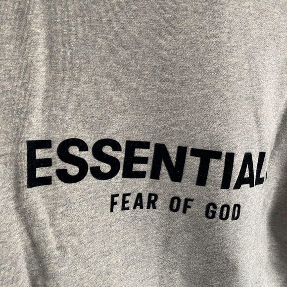 Fear of God Essentials Hoodie Dark Oatmeal - Picture 4 of 8